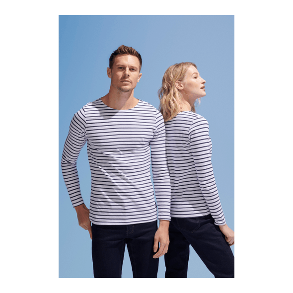 Ladies Striped Long Sleeve T-Shirt